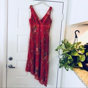 1990’s Vintage Style Summer flower pink dress